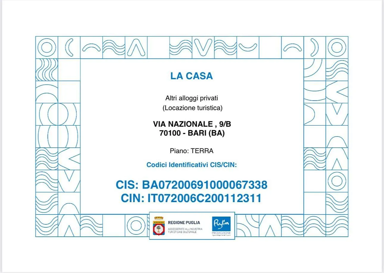 La Casa (Adults Only) Bed and Breakfast Bari 0*,